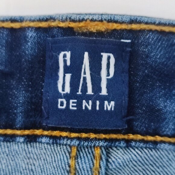GAP Denim jeans straight leg mid-rise blue women's 28 regular - Picture 5 of 13